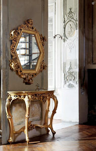 specchio a muro / in stile / per hotel / in metallo