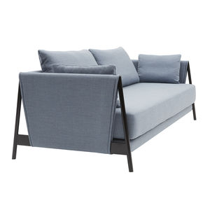 divano letto / moderno / in acciaio / in tessuto