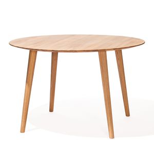 tavolo design scandinavo / in quercia / in faggio / tondo