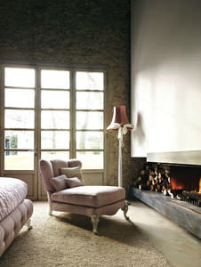 chaise longue in stile / in tessuto