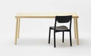 tavolo moderno / in legno massiccio / in frassino / in legno compensato