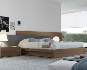 letto matrimoniale / moderno / imbottito / con testiera imbottita