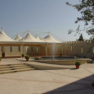 gazebo in alluminio / tetto in tela / per uso professionale