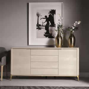 credenza classica / in legno / in pelle