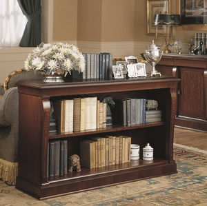 libreria bassa / classica / in legno