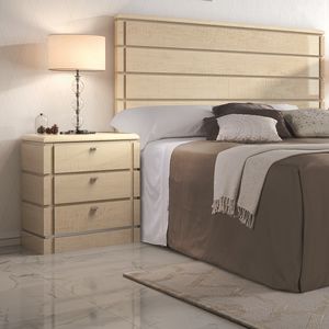 comodino moderno / in legno / in metallo / rettangolare