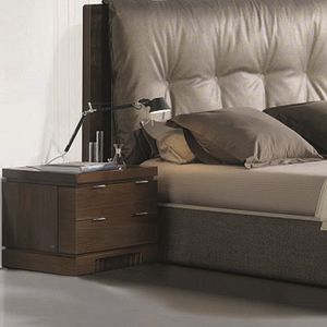 comodino moderno / in legno / rettangolare / con cassetti