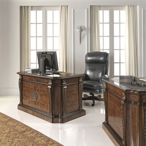 scrivania portacomputer classica / in legno / rettangolare
