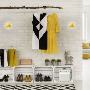 applique moderna / in alluminio / LED / triangolare