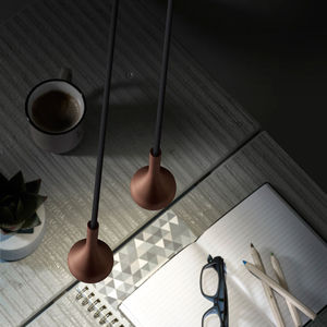 lampada a sospensione / moderna / in alluminio / in acciaio