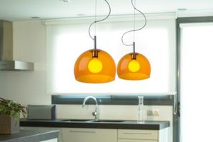 lampada a sospensione / moderna / in acciaio / in metacrilato