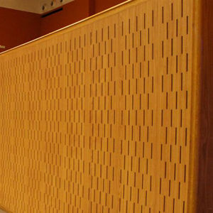 controsoffitto in legno / in pannelli / acustico / ignifugo