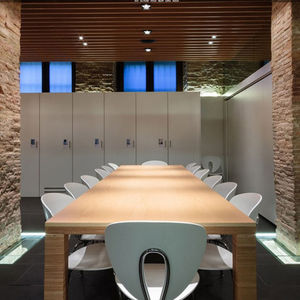 controsoffitto in legno / a doghe / acustico / ignifugo