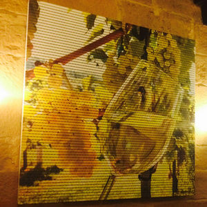 pannello acustico a muro / in legno / decorativo / con motivo stampato