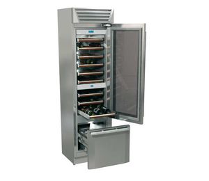 cantinetta professionale / in acciaio inox / vetrata