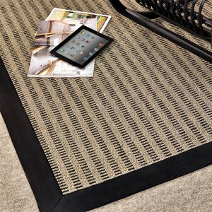 tappeto moderno / a righe / in sisal / rettangolare