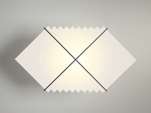 applique moderna / in ottone spazzolato / in vetro / alogena