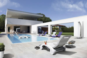 chaise longue moderna / in polietilene ad alta densità HDPE / da interno / da esterno