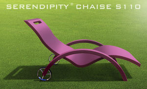 chaise longue moderna / in polietilene / da interno / da giardino
