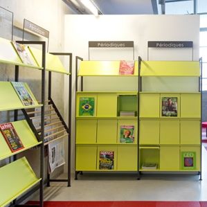 scaffalatura per biblioteca / standard / in metallo