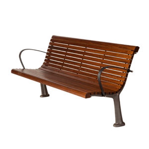 panca pubblica / classica / in legno / in acciaio