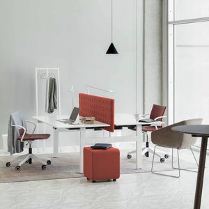 scrivania per open space / in legno laccato / moderna / per uso professionale