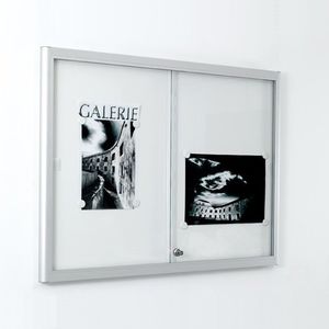 cartello pubblicitario da parete / da interno / magnetico / in vetro
