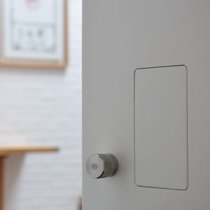 pomello per porta design minimalista / in acciaio