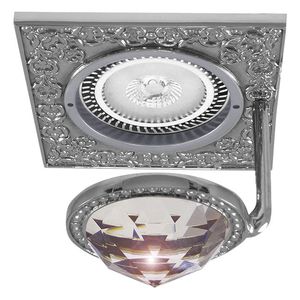 downlight da incasso / LED / quadrato / in ottone