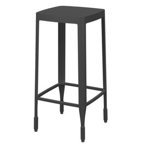 sgabello da bar moderno / in pelle / in alluminio / contract