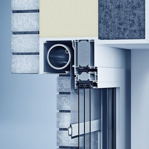 profilato per finestra in alluminio / a isolamento termico
