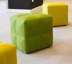 pouf moderno / in tessuto / rettangolare / quadrato