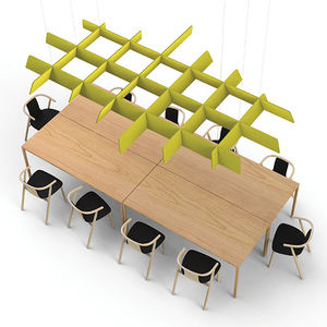 baffle acustico in tessuto / in PVC / sospeso / decorativo