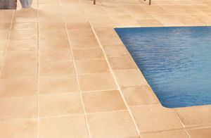 piastrella da esterno / per bagnasciuga di piscina / per pavimento / in calcestruzzo
