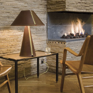 lampada da tavolo / moderna / in pelle / LED
