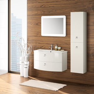 mobile lavabo in legno / sospeso / moderno / in kit