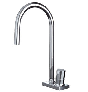 miscelatore in metallo cromato / in ottone / da cucina / 1 foro