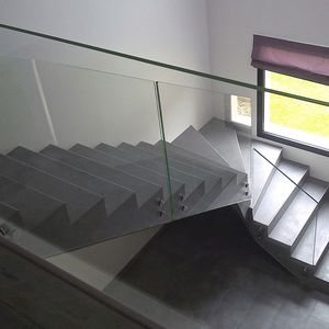 ringhiera in vetro / pannelli in vetro / da interno / da esterno