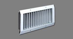 griglia di ventilazione in acciaio / rettangolare