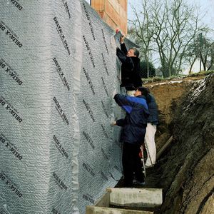 membrana drenante escrescenza / in polietilene ad alta densità HDPE / di protezione / per drenaggio verticale