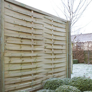 recinzione da giardino / a lamelle / in pino