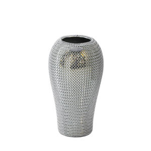 vaso moderno / in ceramica / in acciaio inox