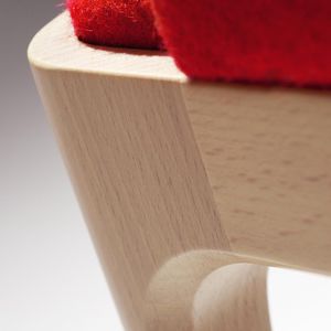 poltrona moderna / in legno / in tessuto / bridge