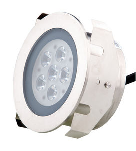 luce da incasso a pavimento / LED / tonda / da esterno