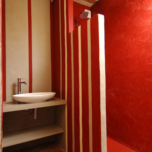 intonaco decorativo / da interno / per muro / a base di cemento