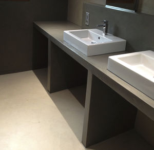 intonaco decorativo / da interno / per muro / a base di cemento
