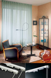 binario per tende azionamento con corde / per installazioni a soffitto / per tende arricciate / per uso domestico