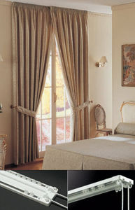 binario per tende azionamento con corde / per installazioni a soffitto / per tende arricciate / per uso domestico