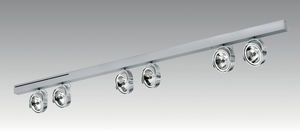 faretti a binario alogena / lineare / in metallo / professionale