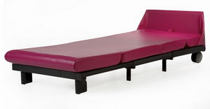 poltrona moderna / in finta pelle / letto